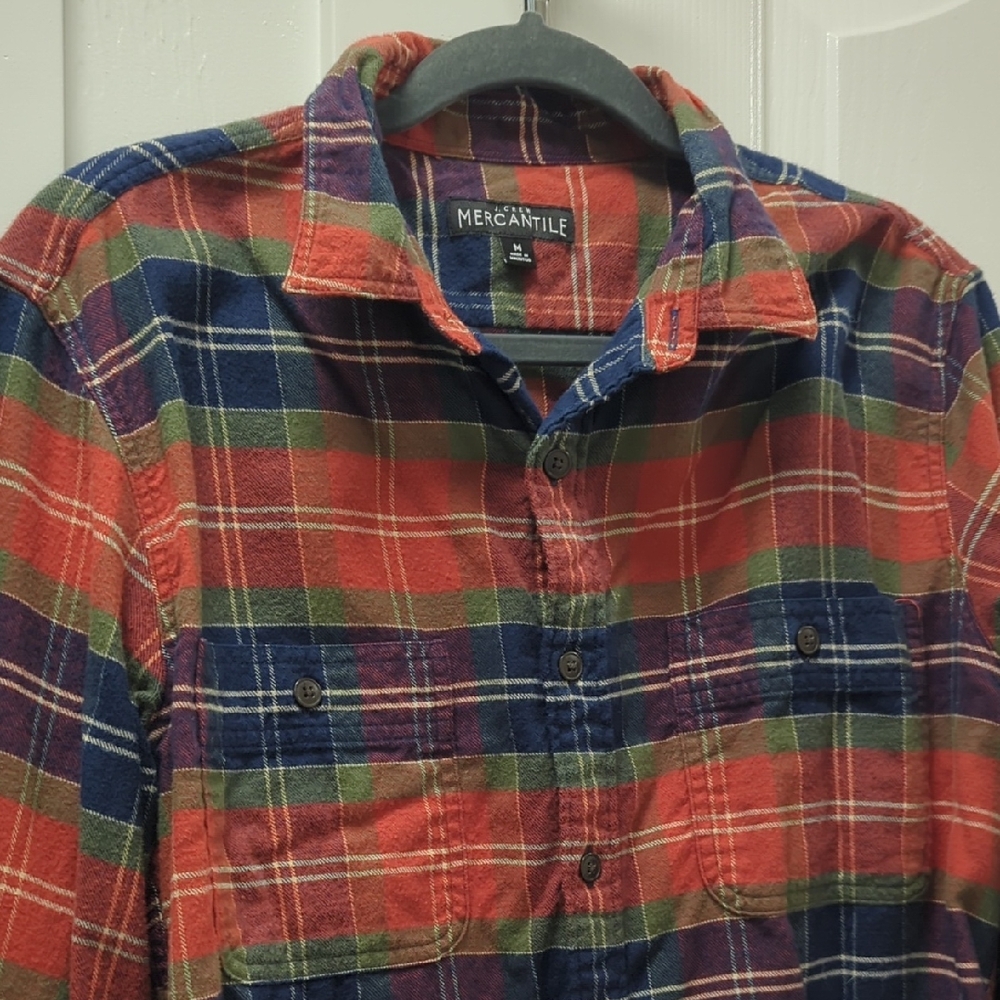 Men's Multicolor Plaid Shirt Size M